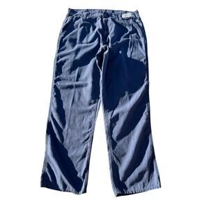 Carhartt Men's Carpenter 383-20 Pants 36X32 Navy Soft Canvas Dungaree Fit Work